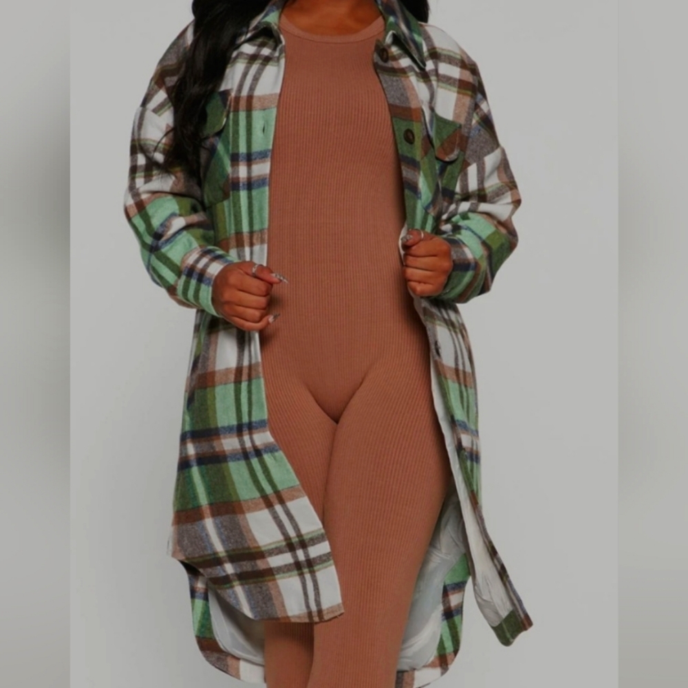 Multi Color Shirt Jacket